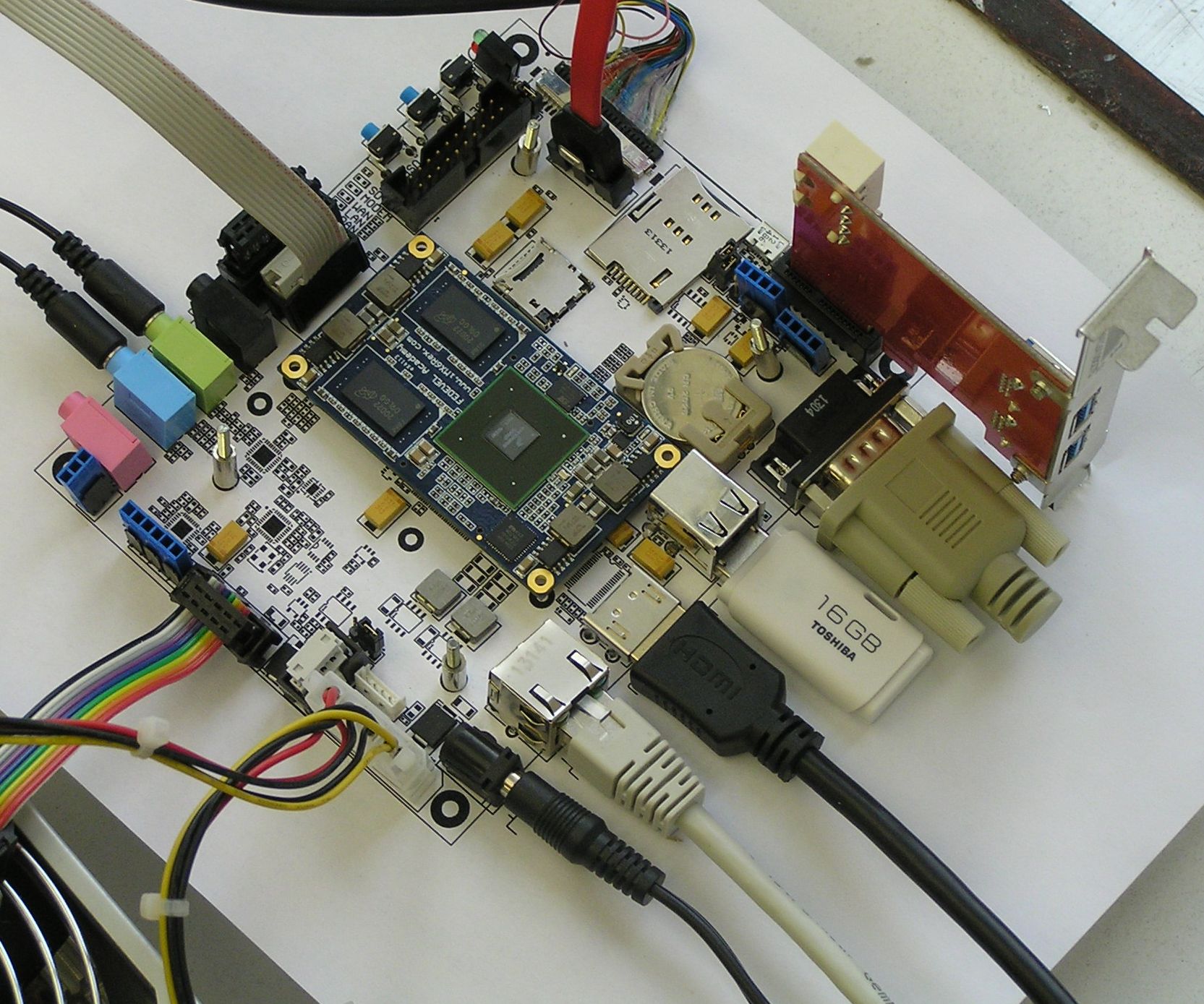 iMX6 Rex Development Baseboard - Paper PCB - No Heatsink