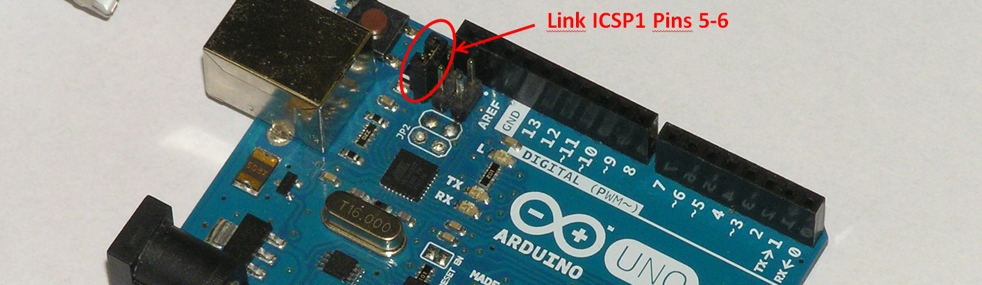 Arduino Link ICSP1 Pins 5-6